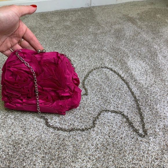 Pink Floral Crossbody Purse - Picture 4 of 9